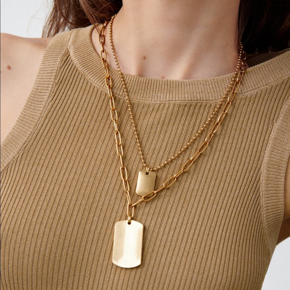 ZARA pack of medallion necklaces